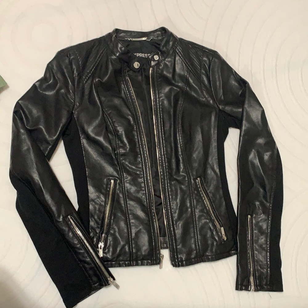 Black leather Moto Jacket